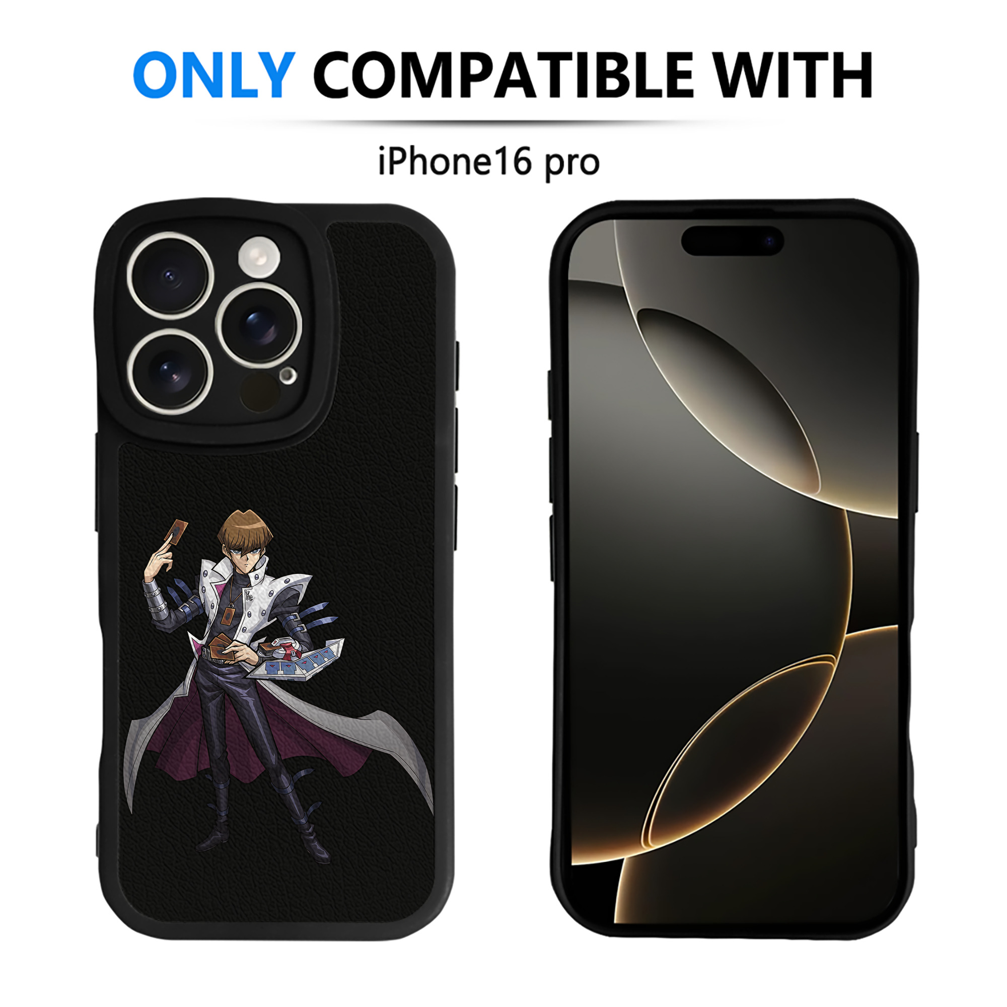 遊☆戯☆王 Yu-Gi-Oh! 【iPhone 16シリーズ対応】シリコンスマホケース（レザー調） 材質：シリコン